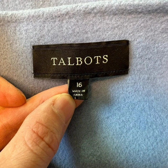 Talbots 90% wool blue skirt. Size 16. - Picture 2 of 7